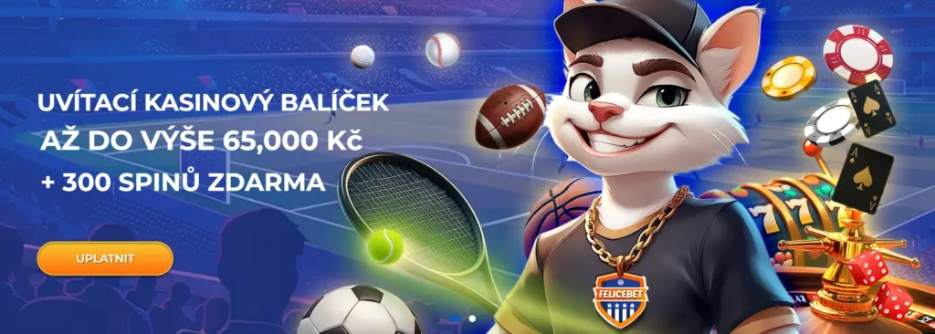 Banner pro uvítací balíček kasina FeliceBet.