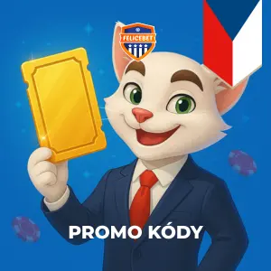 Promo kódy FeliceBet s maskotem FeliceBet držícím zlato